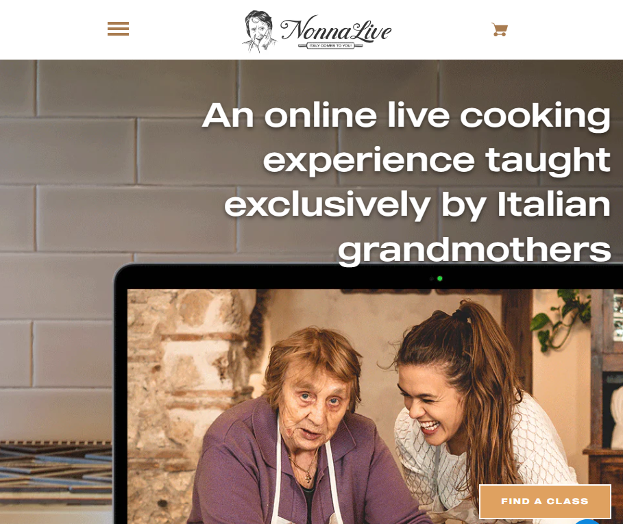 Nonna Live shopify website