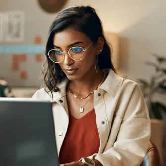 Marketer working on creating an email marketing database