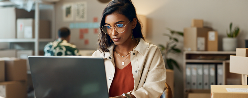 Marketer working on creating an email marketing database