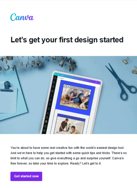 Canva first design