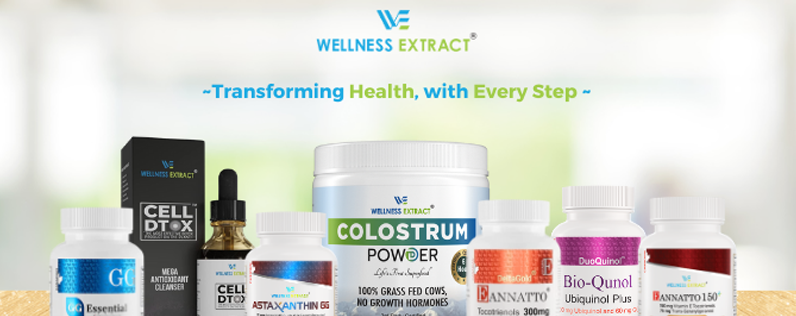 Wellness Extract Blog header Wellness Extract fleet of healthcare supplements