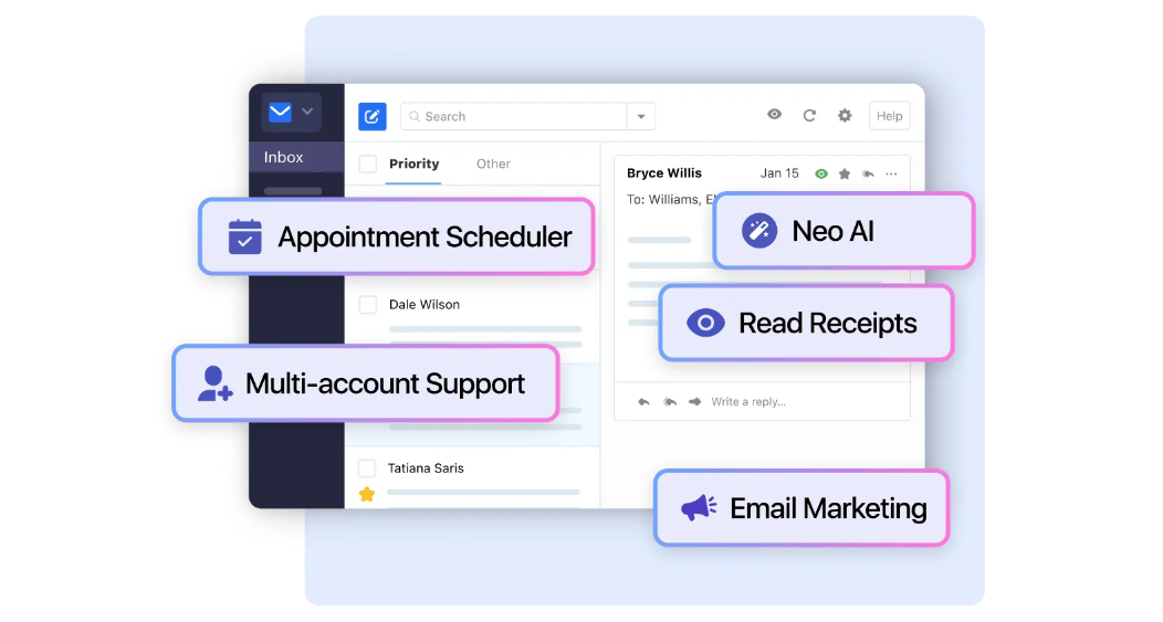 This is a creative image of Neo Mail's tool.