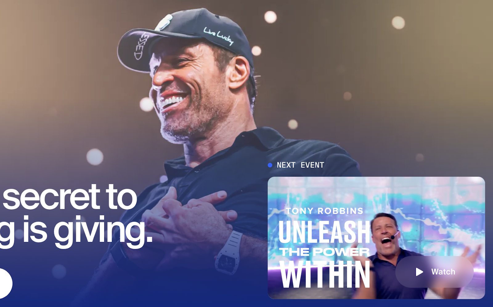 Motivational Speaker Tony Robbins