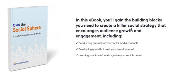 Download Constant Contact's free guide "Own the Social Sphere"