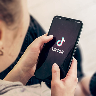 Woman on TikTok