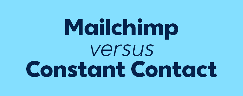 Mailchimp versus constant contact blog header Mailchimp versus Constant Contact blog header