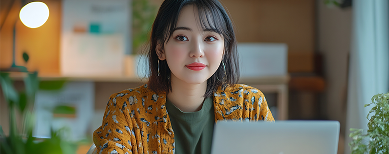 What is the best time to post on linkedin Blog header Woman working on laptop