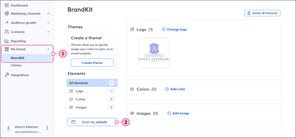 Constant Contact BrandKit