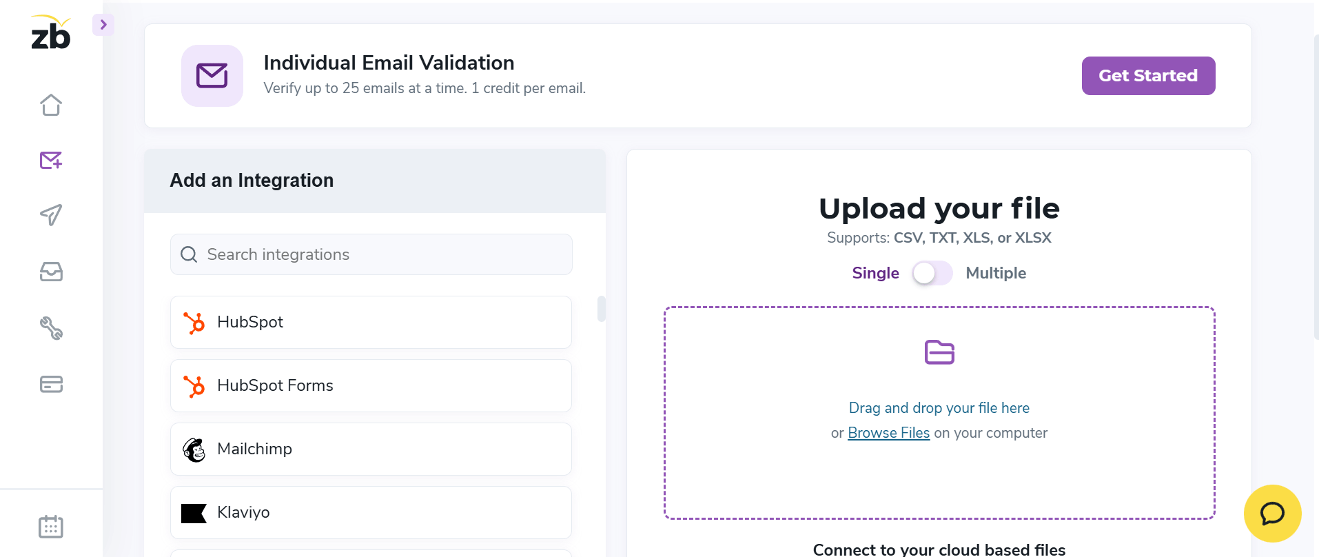 This is an image of ZeroBounce&rsquo;s email validation tool