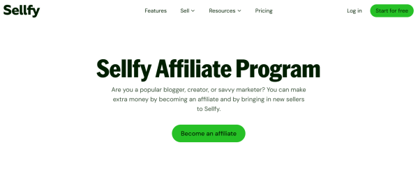 Sellfy&rsquo;s affiliate program lets publishers earn commissions by referring new sellers.
