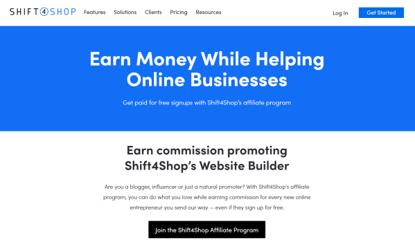Shift4Shop&rsquo;s program rewards publishers for referring new online businesses, including those that start with a free signup. 