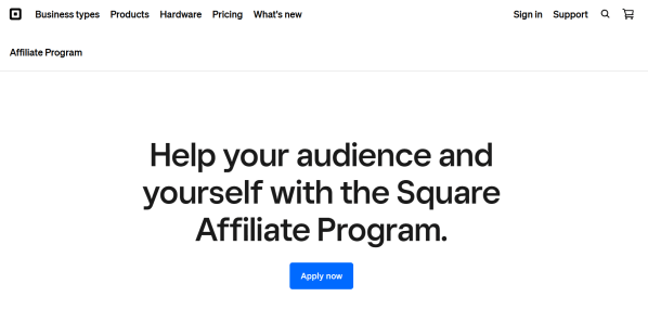 Square&rsquo;s program lets affiliates earn commissions by referring businesses to eligible products. 