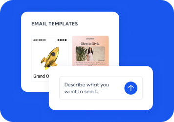 Starter email templates and AI prompt composer